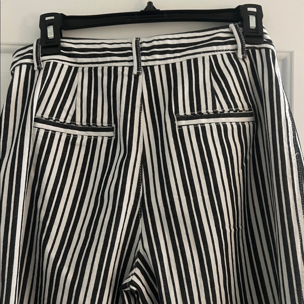 LOFT Black and White Striped Chinos - Picture 4 of 4